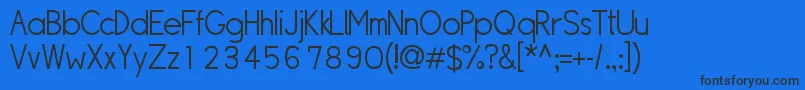 SipleLight Font – Black Fonts on Blue Background