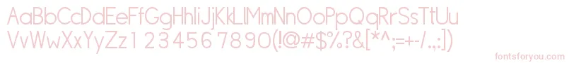 SipleLight Font – Pink Fonts on White Background