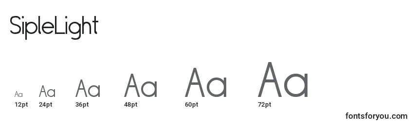 SipleLight Font Sizes