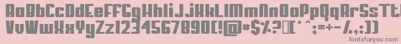 MyPuma Font – Gray Fonts on Pink Background