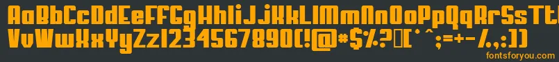 MyPuma Font – Orange Fonts on Black Background