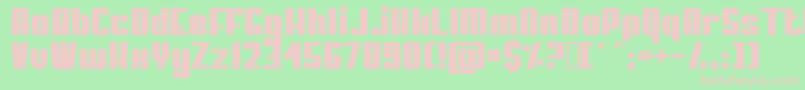 MyPuma Font – Pink Fonts on Green Background