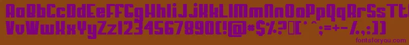 MyPuma Font – Purple Fonts on Brown Background
