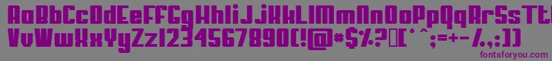 MyPuma Font – Purple Fonts on Gray Background