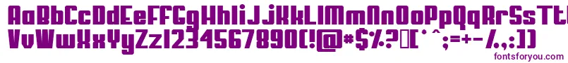 MyPuma Font – Purple Fonts on White Background