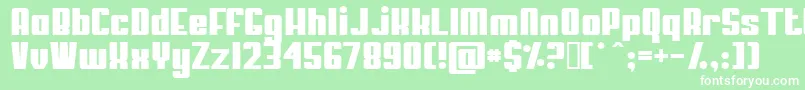 MyPuma Font – White Fonts on Green Background