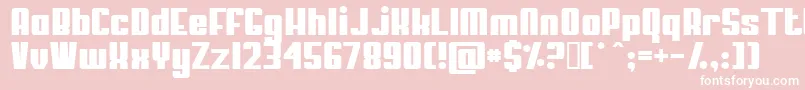 Шрифт MyPuma – белые шрифты на розовом фоне