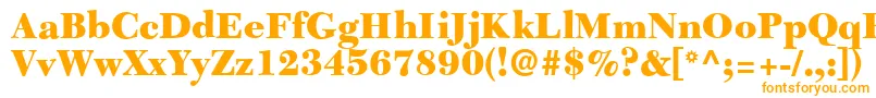 C651RomanBlackRegular-Schriftart – Orangefarbene Schriften