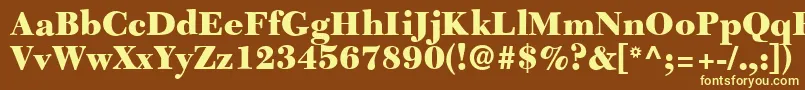 More about C651RomanBlackRegular Font C651RomanBlackRegular Font – Yellow Fonts on Brown Background