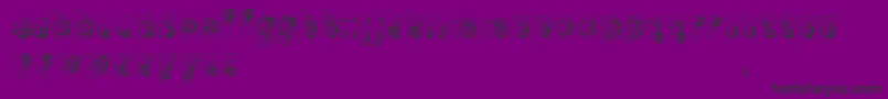 Manenschijn Font – Black Fonts on Purple Background