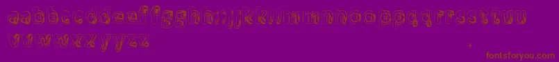 Manenschijn Font – Brown Fonts on Purple Background