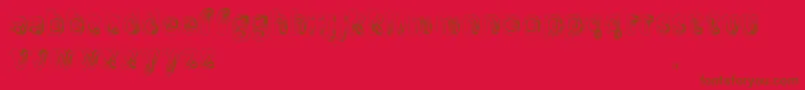 Manenschijn Font – Brown Fonts on Red Background