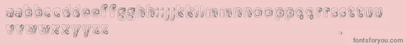 Manenschijn Font – Gray Fonts on Pink Background