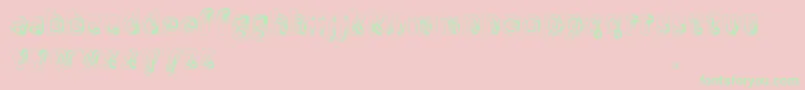 Manenschijn Font – Green Fonts on Pink Background
