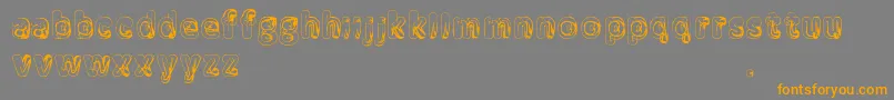 Manenschijn Font – Orange Fonts on Gray Background