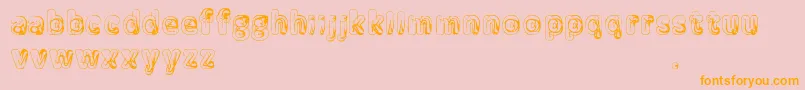 Manenschijn Font – Orange Fonts on Pink Background