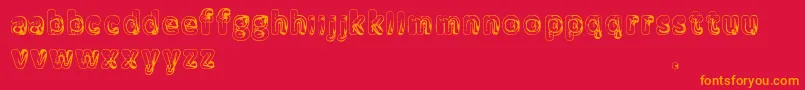 Manenschijn Font – Orange Fonts on Red Background