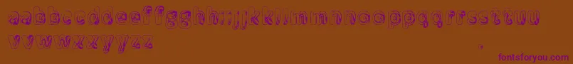 Manenschijn Font – Purple Fonts on Brown Background