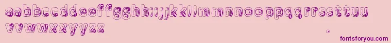 Manenschijn Font – Purple Fonts on Pink Background