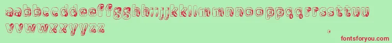Manenschijn Font – Red Fonts on Green Background