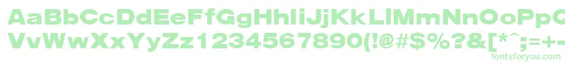 Шрифт ArenaBlackExtended – зелёные шрифты