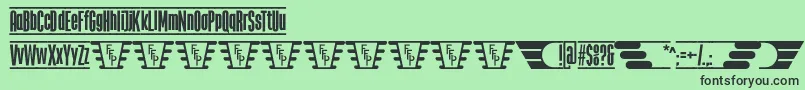 TheJukeBoxFfp Font – Black Fonts on Green Background