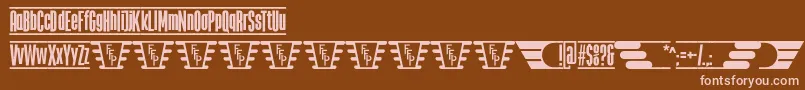 TheJukeBoxFfp Font – Pink Fonts on Brown Background