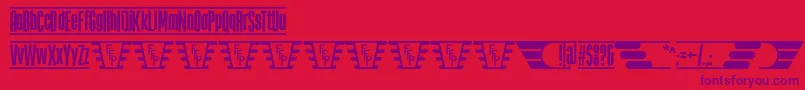 TheJukeBoxFfp Font – Purple Fonts on Red Background