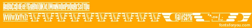 TheJukeBoxFfp Font – White Fonts on Orange Background