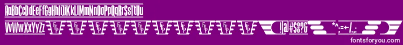 TheJukeBoxFfp Font – White Fonts on Purple Background