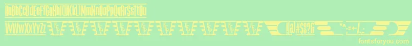 TheJukeBoxFfp Font – Yellow Fonts on Green Background