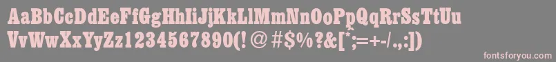 EgyptiancdRegular Font – Pink Fonts on Gray Background