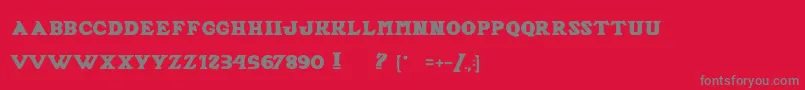 Шрифт AlfredLaMoule – серые шрифты на красном фоне