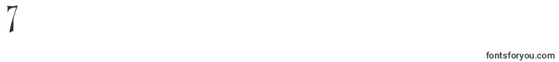KellybrownRegular-Schriftart – Schriften für die Ziffer 7