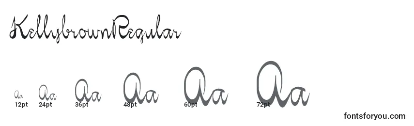 Größen der Schriftart KellybrownRegular