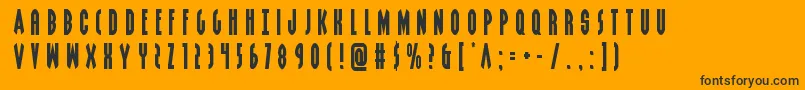 Grendelsmothertitle Font – Black Fonts on Orange Background