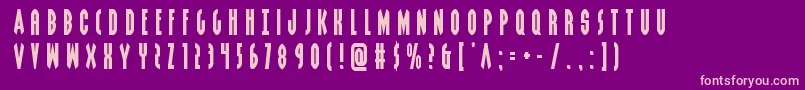 Grendelsmothertitle Font – Pink Fonts on Purple Background