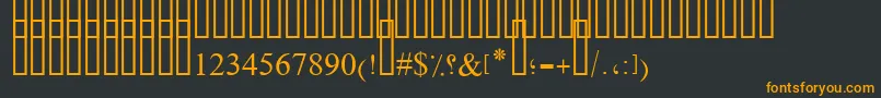 OldAnticDecorative Font – Orange Fonts on Black Background