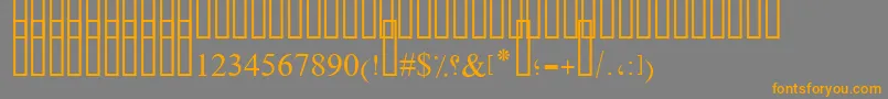 OldAnticDecorative Font – Orange Fonts on Gray Background