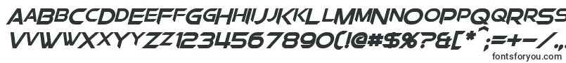 ChromiaSupercapBoldItalic-fontti – jalkapallofontit