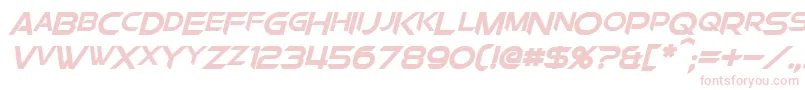 ChromiaSupercapBoldItalic Font – Pink Fonts on White Background