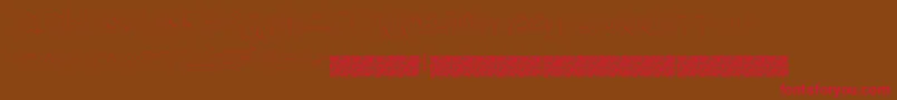 Kidsgame Font – Red Fonts on Brown Background