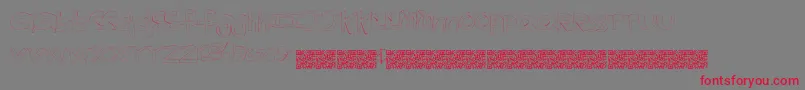 Kidsgame Font – Red Fonts on Gray Background