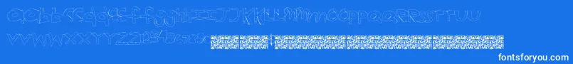 Kidsgame Font – White Fonts on Blue Background