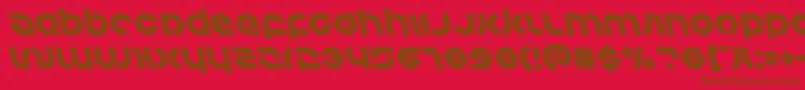 Kovacsleft Font – Brown Fonts on Red Background