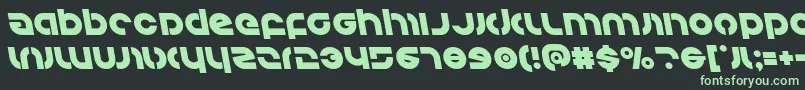 Kovacsleft Font – Green Fonts on Black Background