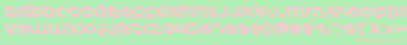 Kovacsleft Font – Pink Fonts on Green Background