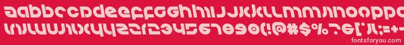 Шрифт Kovacsleft – розовые шрифты на красном фоне