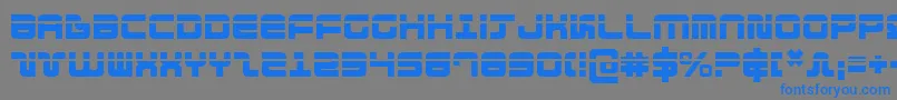 Direktor Laser Font – Blue Fonts on Gray Background