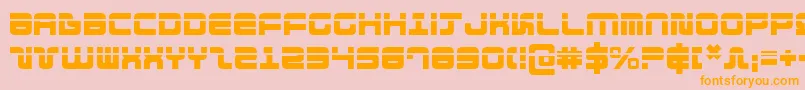 Direktor Laser Font – Orange Fonts on Pink Background